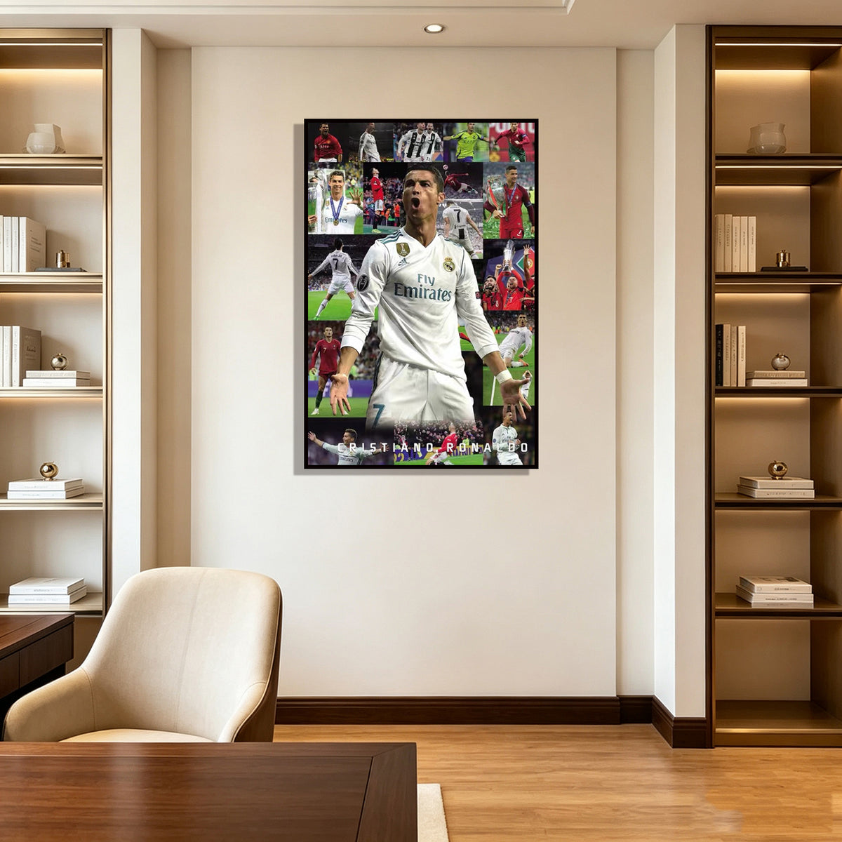 Ronaldo Career Real Madrid Portugal Football Art Wall Decor Poster Decoration