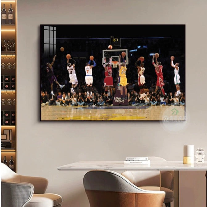 All Stars Eight-Player Shooting - Horizontal 3:2 WallArt