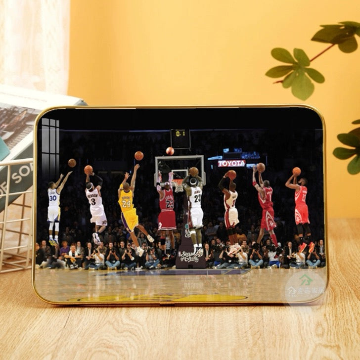 Kobe James Jordan Basketball Table Display Wall Art