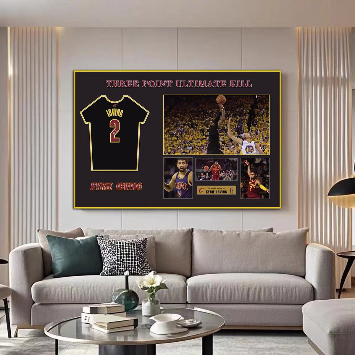 Kyrie Irving WallArt - Crystal Porcelain Painting - Aluminum Frame