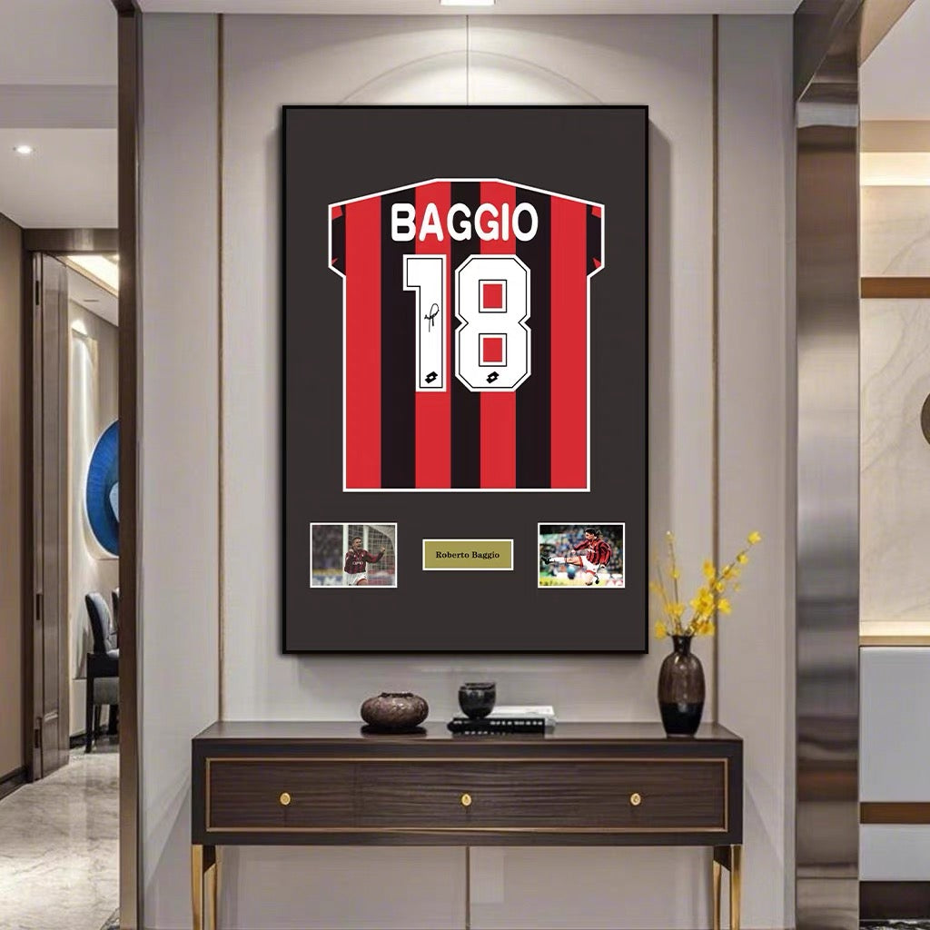 Football Legends Wall Art – Roberto Baggio Soccer Star