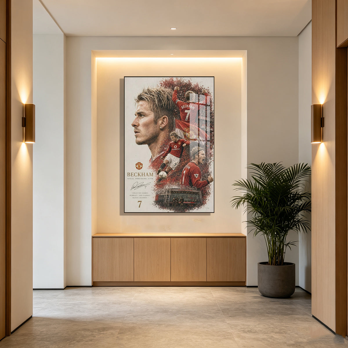 David Beckham Football Manchester United Club Decoration Poster Hanging