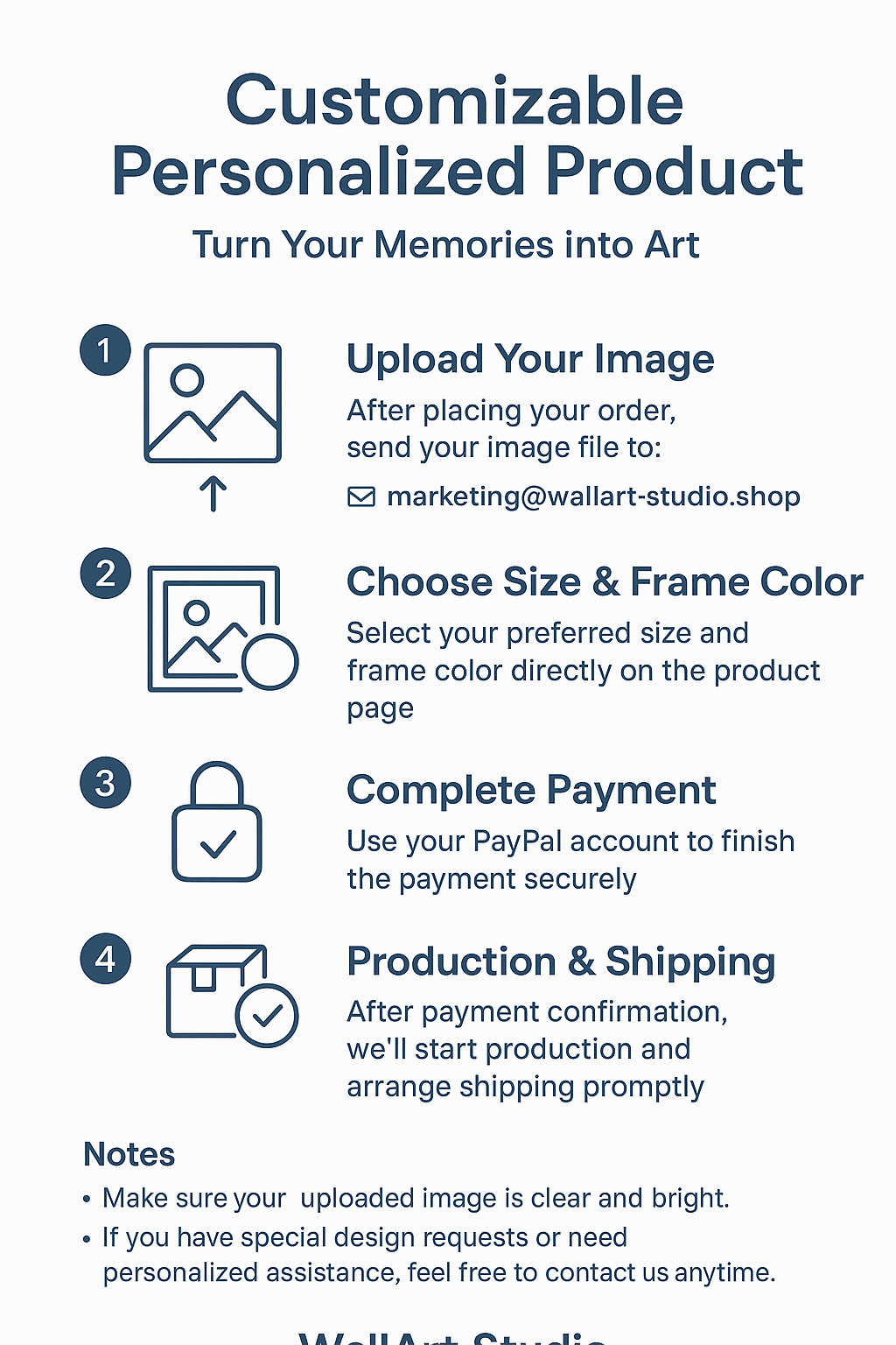 Customize Your Exclusive Wall Art - In Popular Social Media Sizes