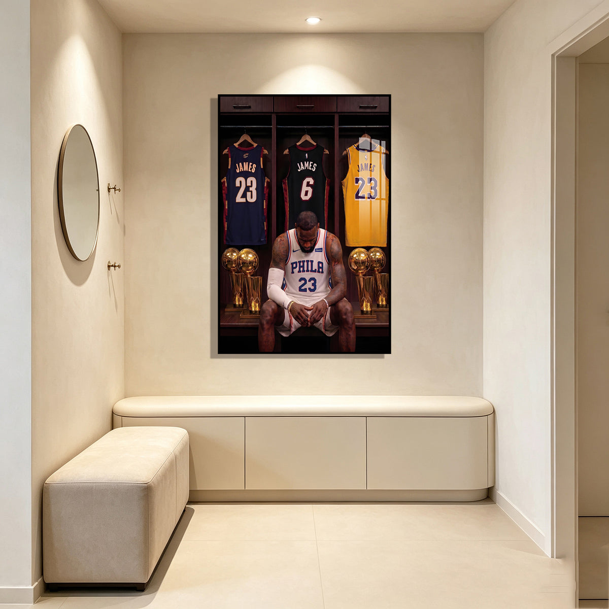 LeBron James Basketball NBA Poster Wall Art Decoration Lakers