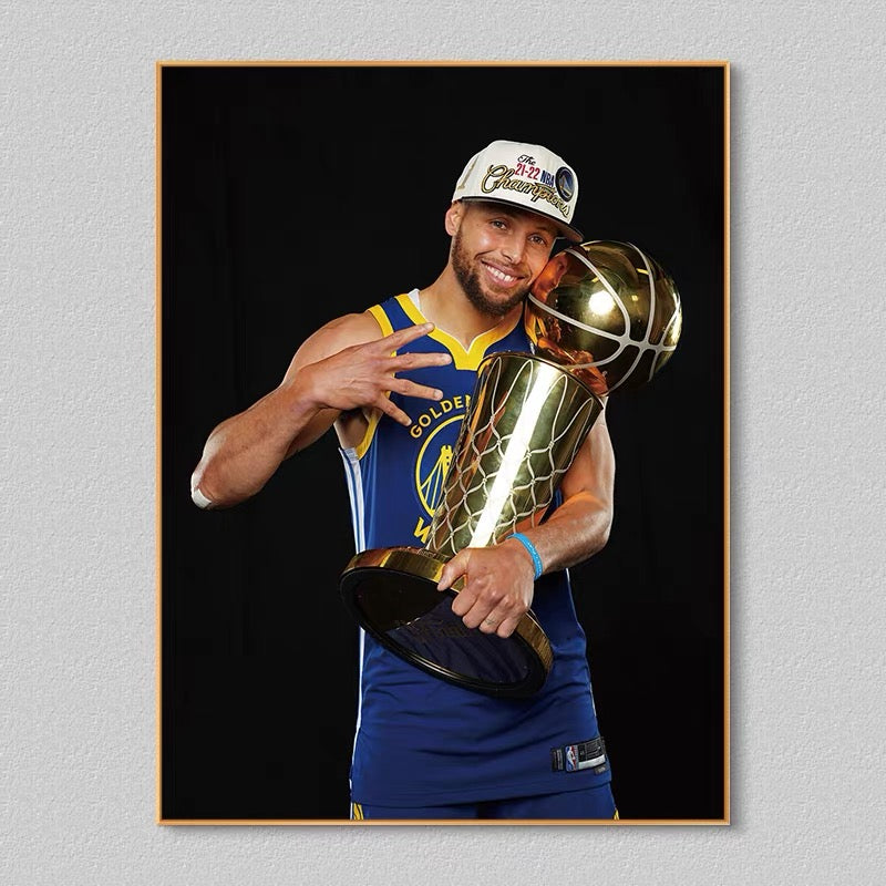 Stephen Curry Championship 🏆 Vertical 2:3 WallArt