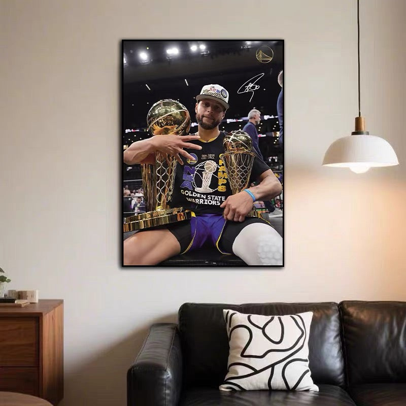 Stephen Curry Championship 🏆 Vertical 2:3 WallArt
