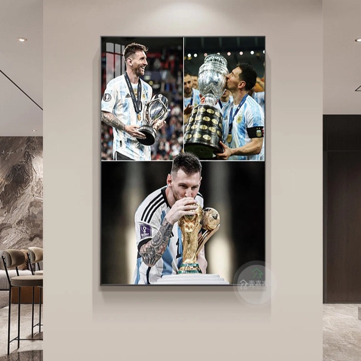 Lionel Messi 2024 Argentina Copa America Championship - Horizontal 3:2 WallArt