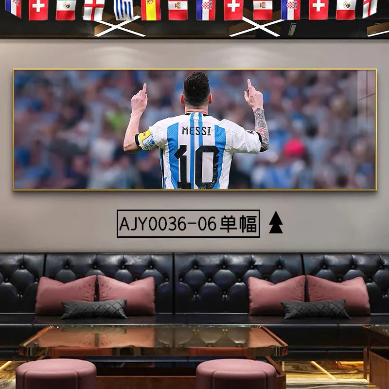 Lionel Messi Argentina 2022 World Cup - Horizontal 3:1 WallArt