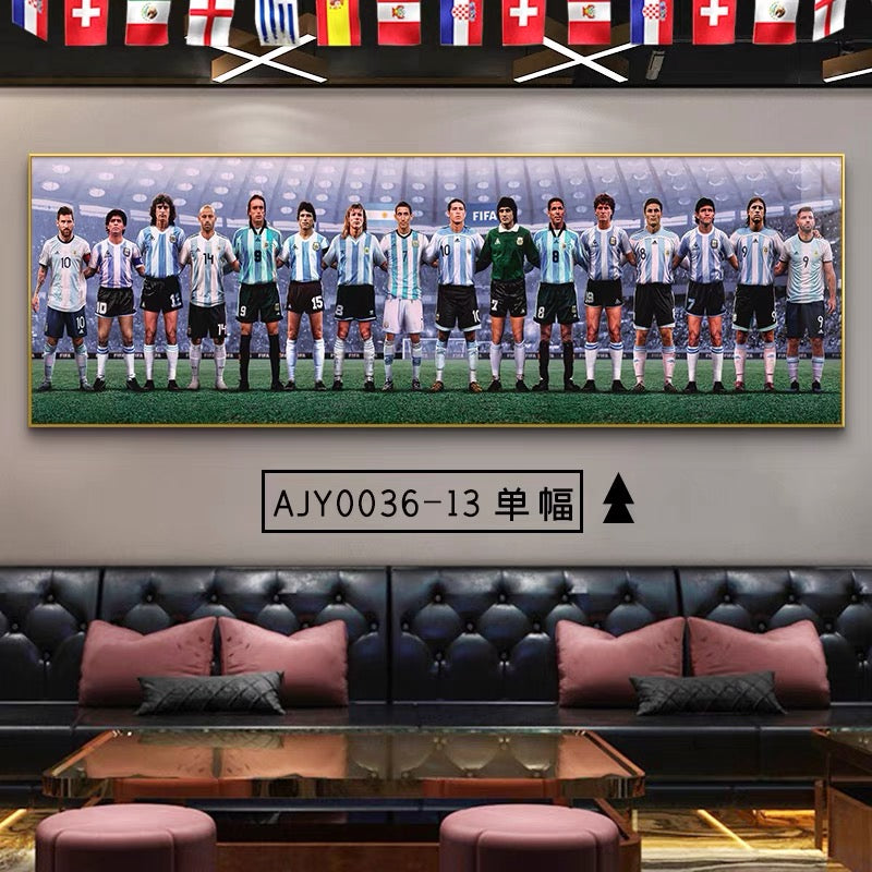 Lionel Messi Growth Story - Horizontal 3:1 Bedside WallArt