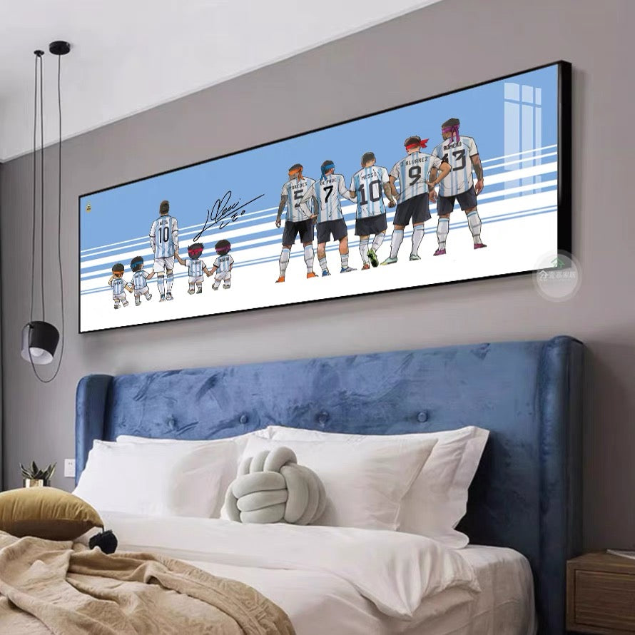Lionel Messi Argentina 2022 World Cup - Horizontal 3:1 WallArt