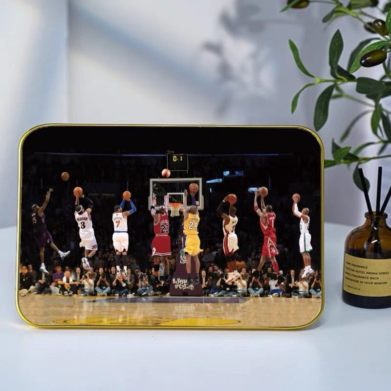Kobe James Jordan Basketball Table Display Wall Art