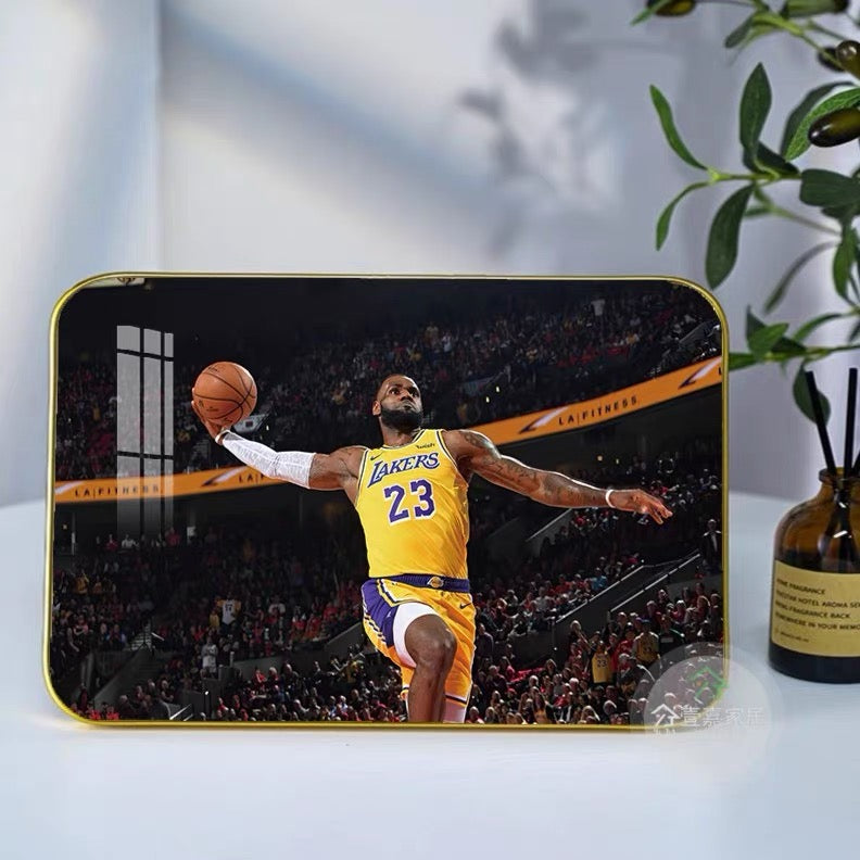 Kobe James Jordan Basketball Table Display Wall Art
