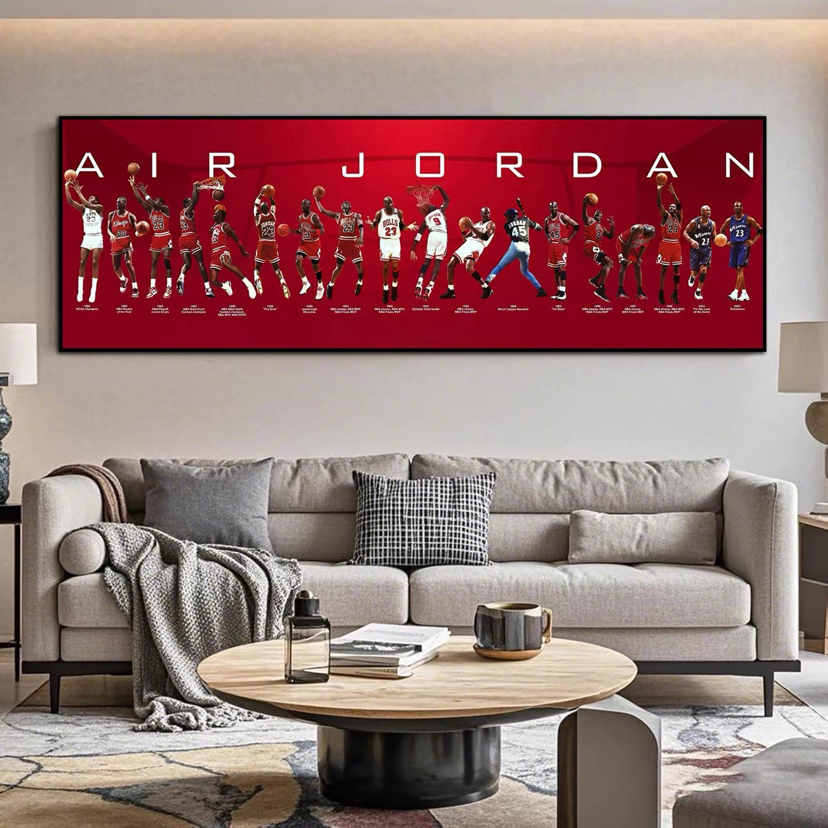 Michael Jordan Horizontal 3:1 WallArt