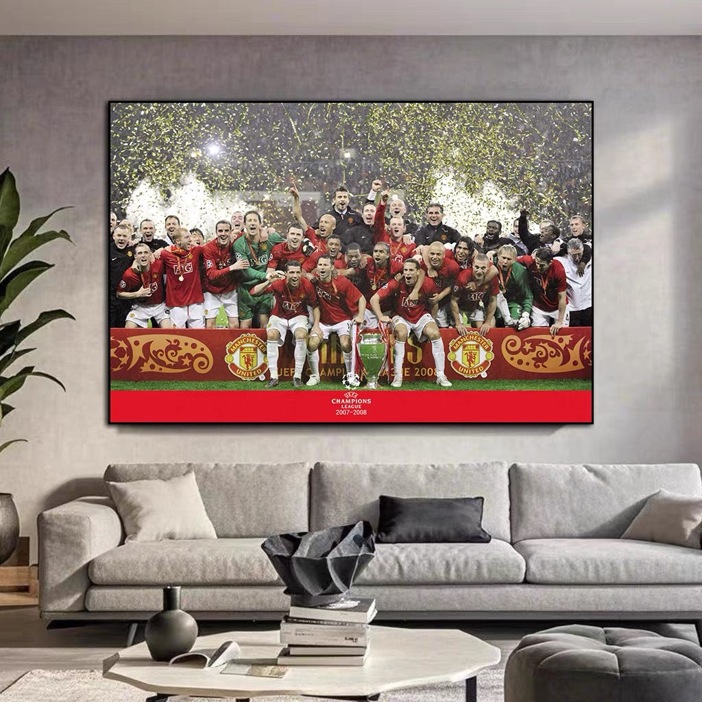UEFA WALL ART - Crystal Porcelain Painting - Aluminum Frame