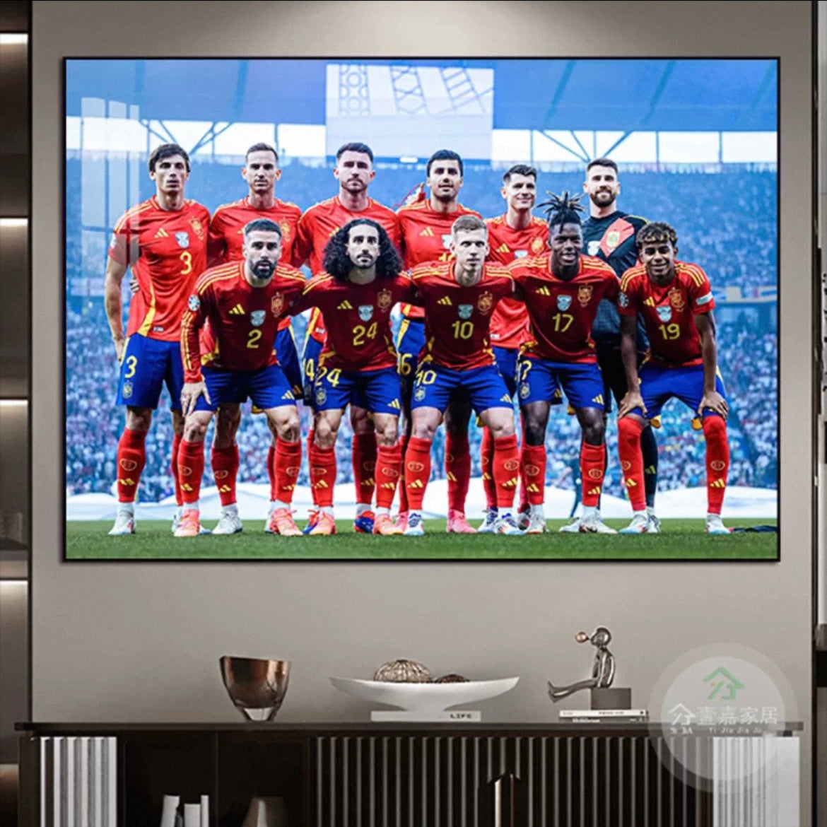2024 European Cup Champions Wall Art – Spain / England / Portugal Football National Team Poster