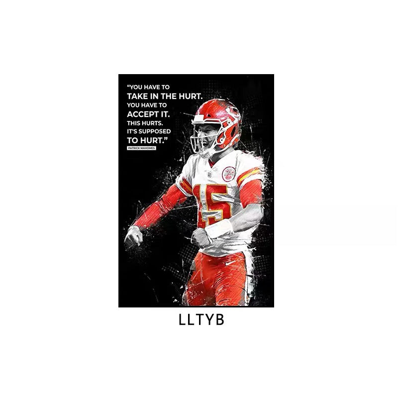 American Football Wall Art Poster – Sports Bar & Betting Shop Decor