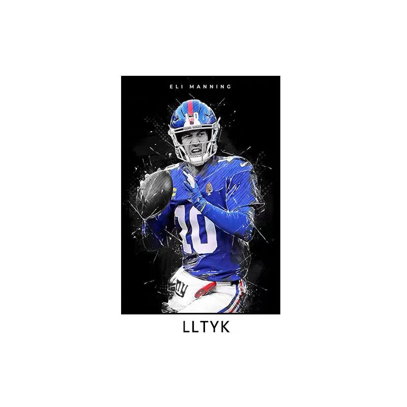 American Football Wall Art Poster – Sports Bar & Betting Shop Decor