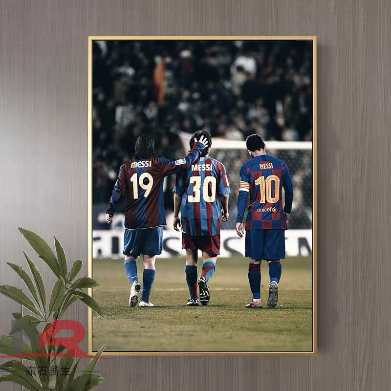 Lionel Messi Football Poster – Iconic Soccer Wall Art