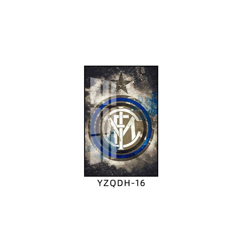European Football Club Crest Wall Art – Iconic Team Logo Poster