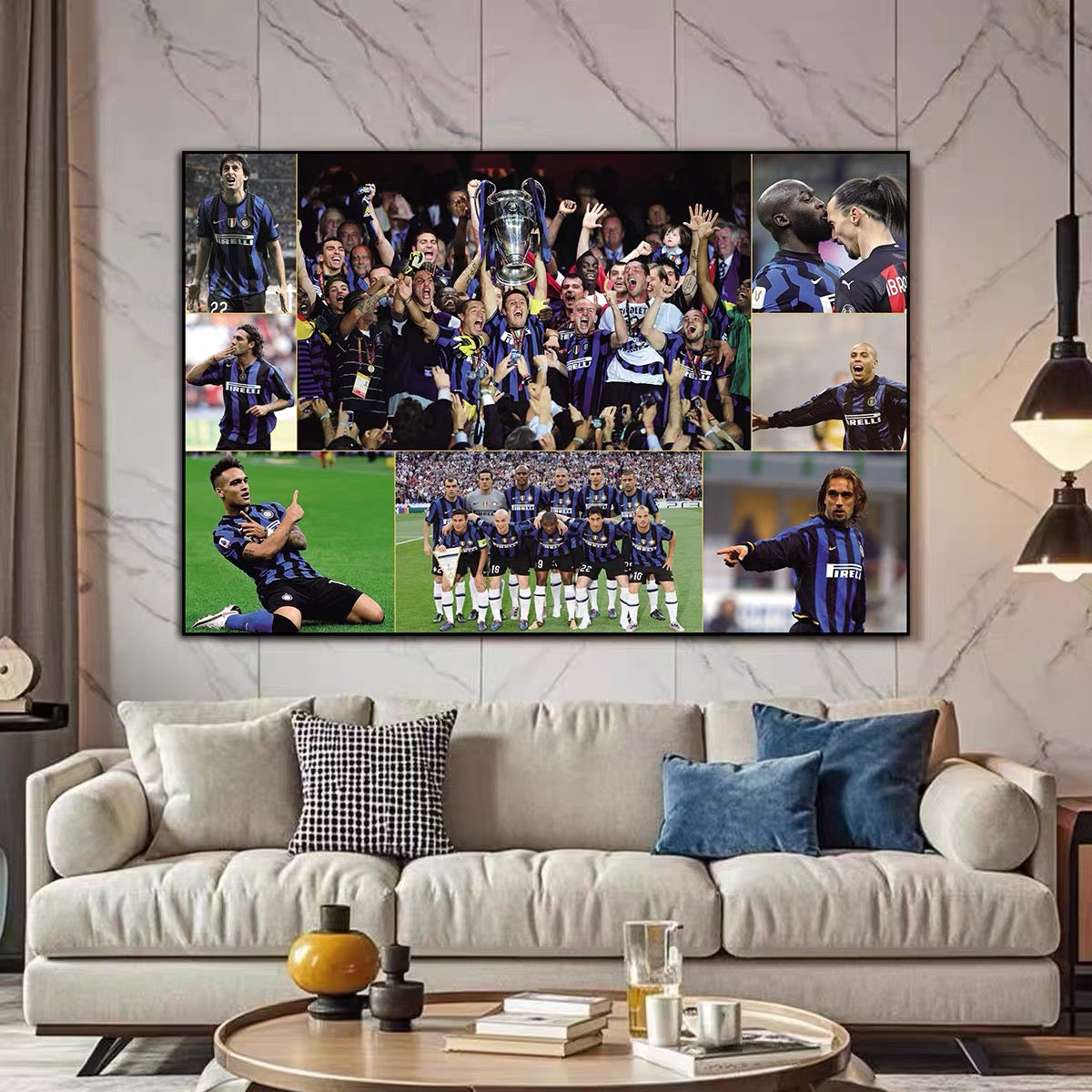 Inter Milan Football Club Poster – Championship Award Wall Art