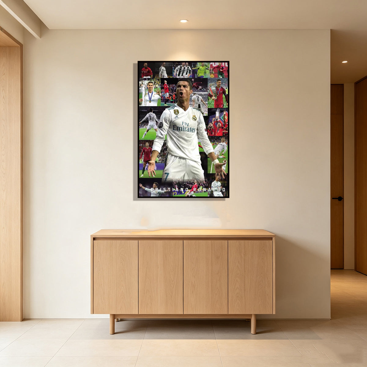 Ronaldo Career Real Madrid Portugal Football Art Wall Decor Poster Decoration