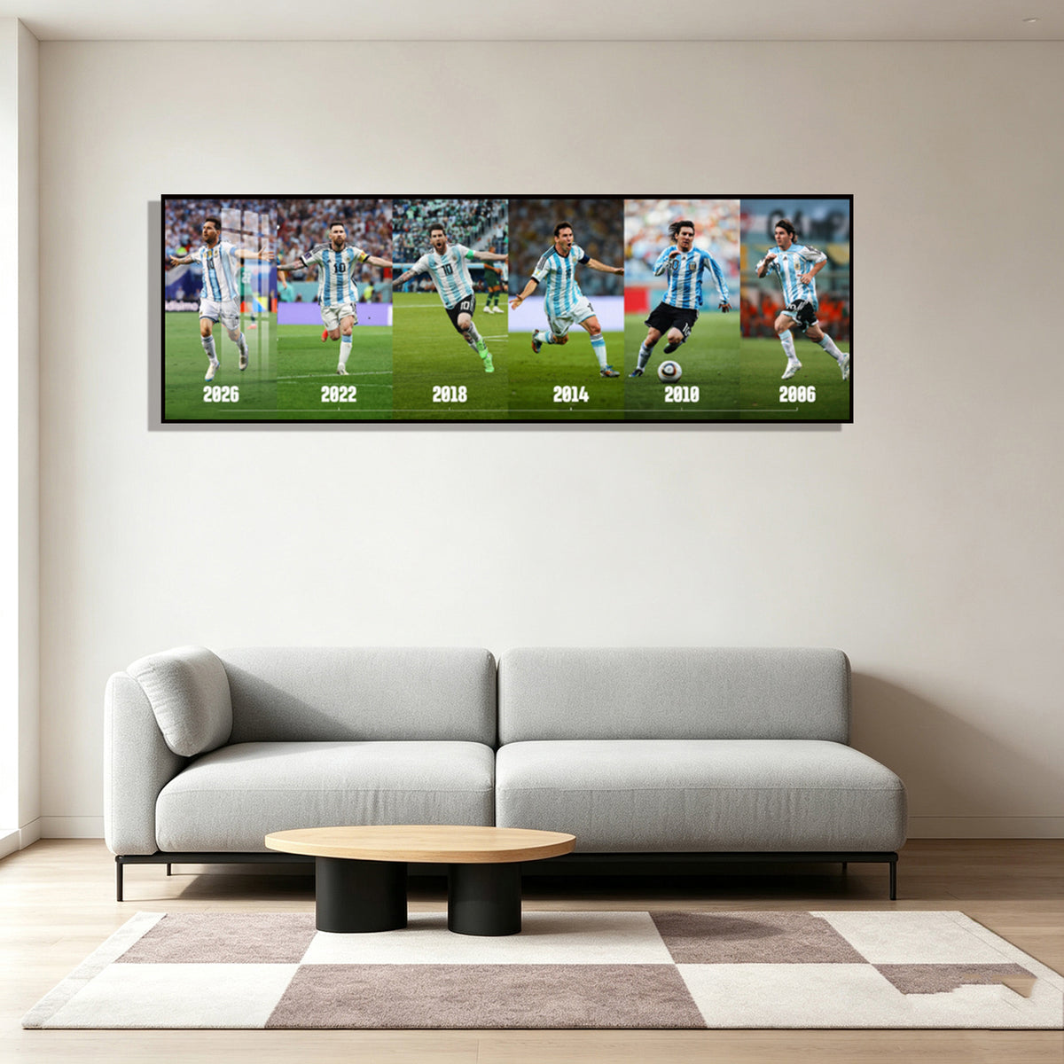 Messi football poster wall decoration art, Argentine star decoration