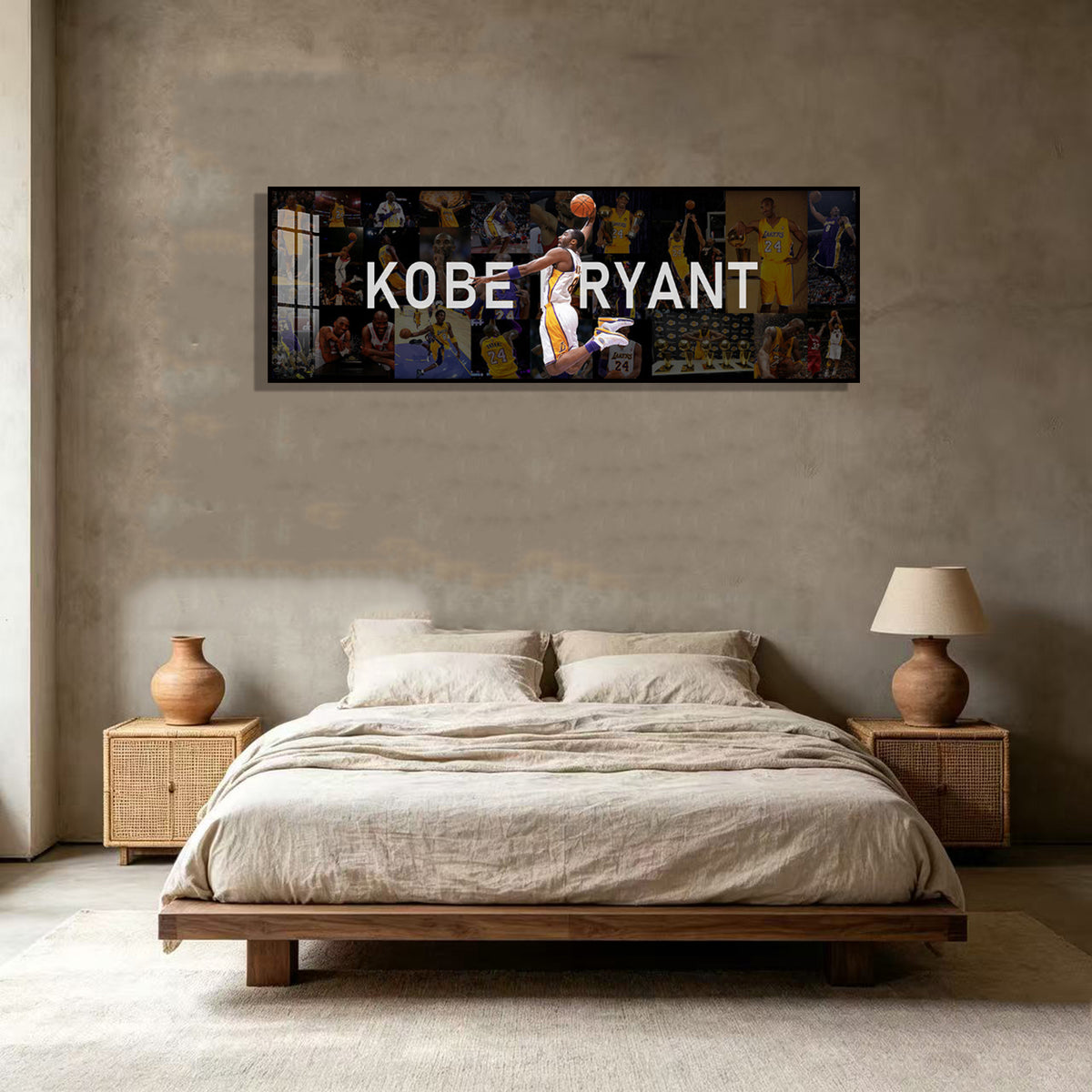 NBA Bryant Kobe Poster Wall Decor Basketball Hanging Art