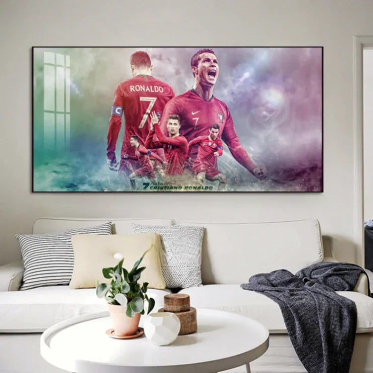 CR7 Football Wall Art Poster GOAT Legend Sports Decor