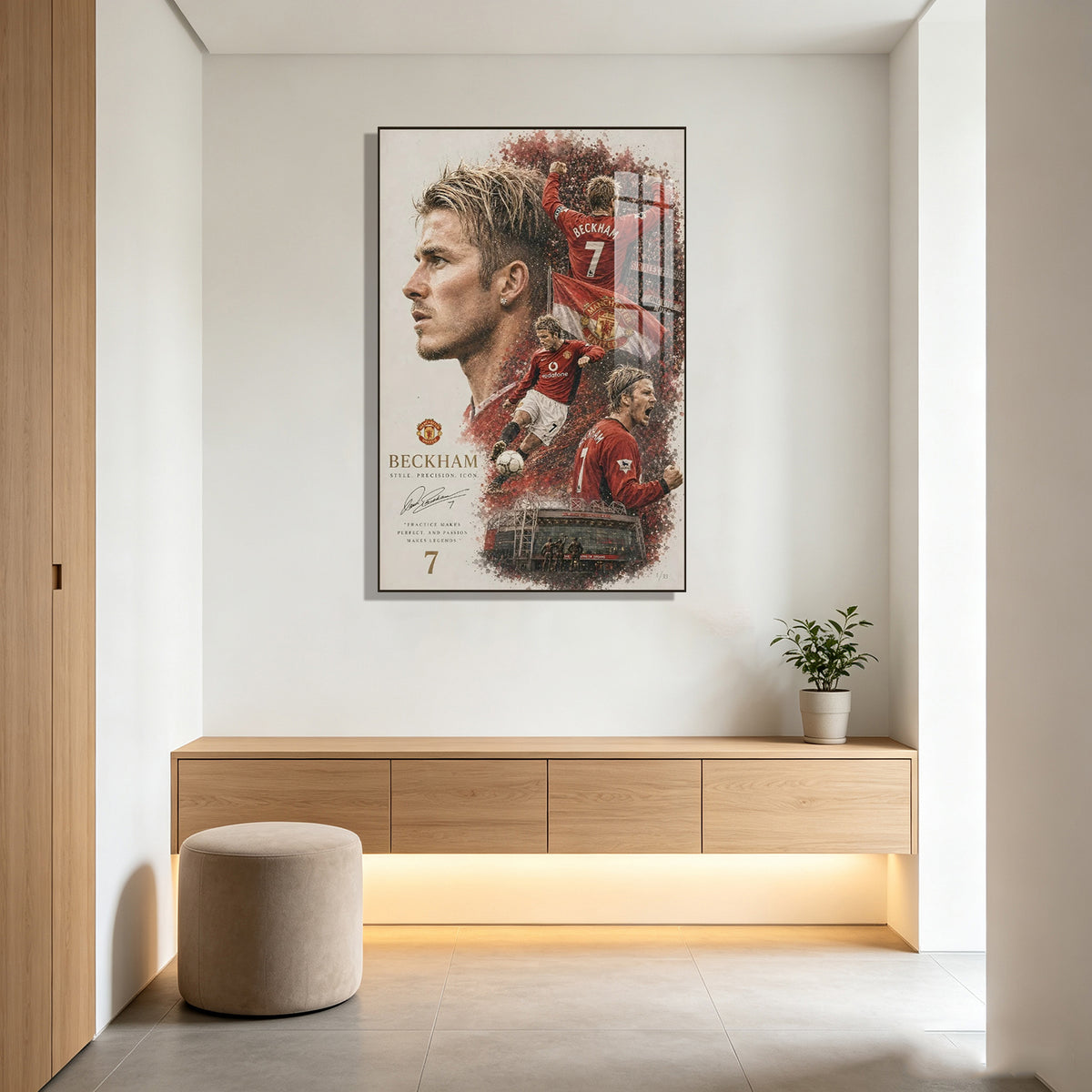David Beckham Football Manchester United Club Decoration Poster Hanging