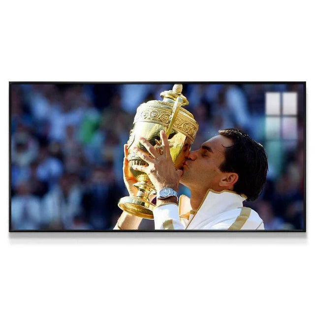 Roger Federer 2:1 WallArt - Crystal Porcelain Painting - Aluminum Frame