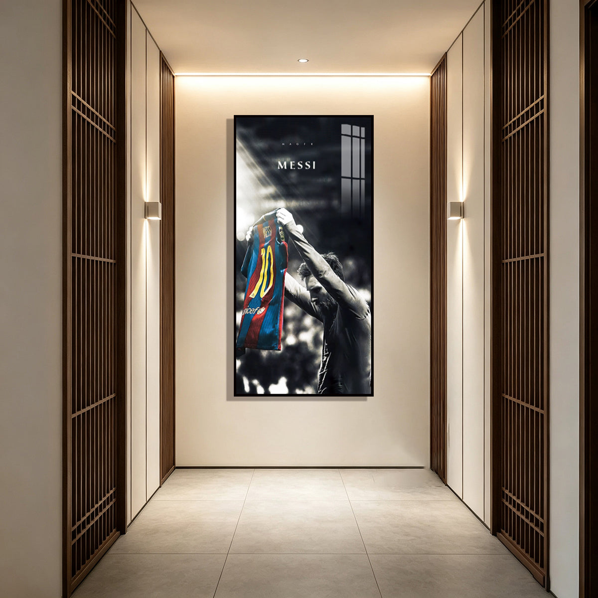 Messi football wall decoration art poster Barcelona star hanging painting